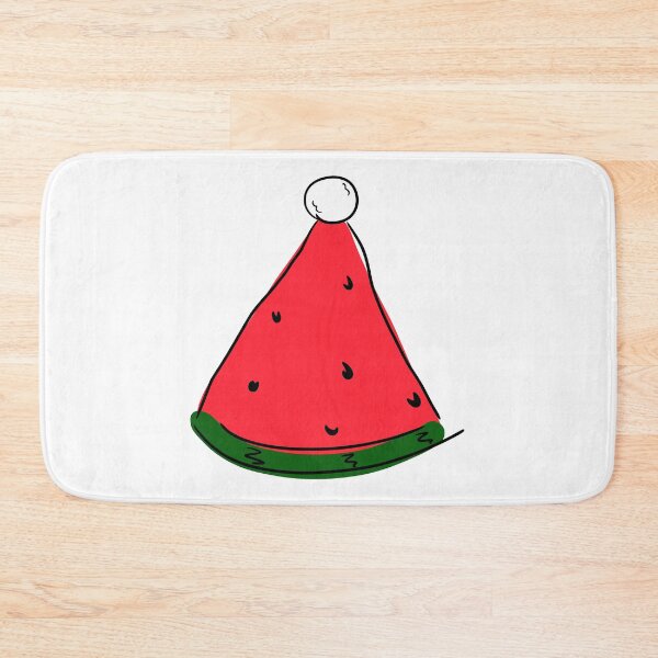 Item preview, Hot Summer Australian Christmas Watermelon Santa Hat Abstract- designed and sold by Karen Ekdahl.