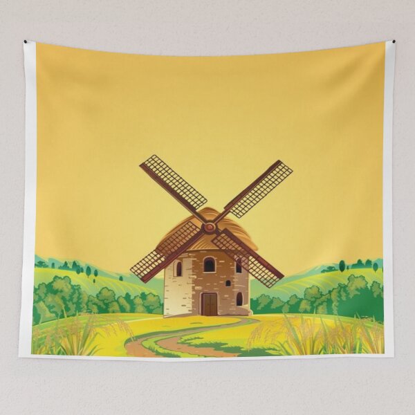 Item preview, Windmill Painting designed and sold by NengShop.