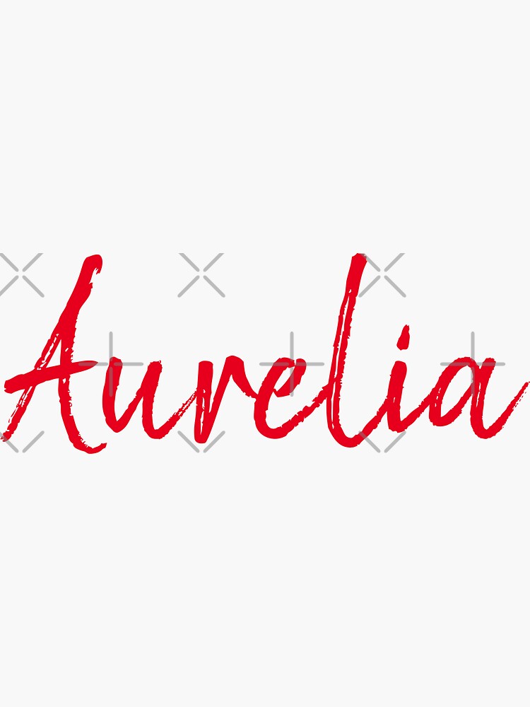 "aurelia name wife" Sticker for Sale by boba2002 Redbubble