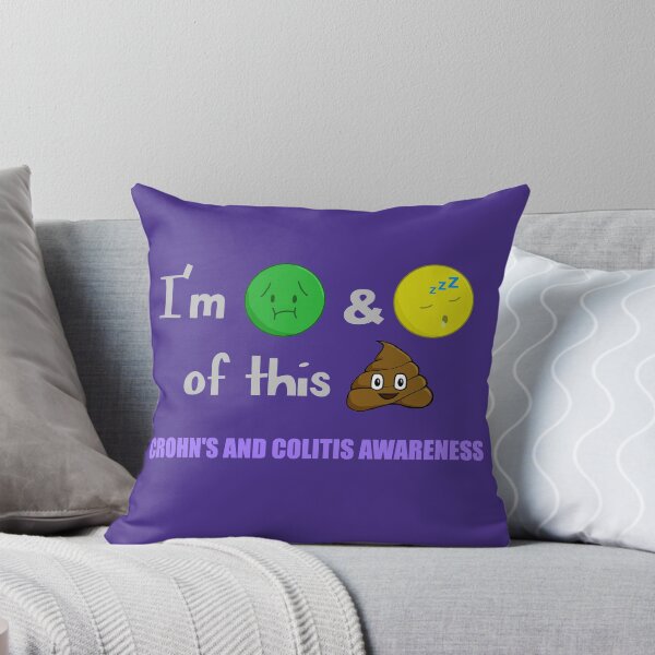 Item preview, I'm [sick emoji] and [tired emoji] of this [poop emoji] - Crohn's and Colitis Awareness designed and sold by poo-tee.