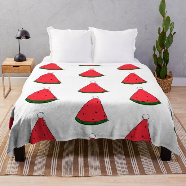 Item preview, Hot Summer Australian Christmas Watermelon Santa Hat Abstract- designed and sold by Karen Ekdahl.