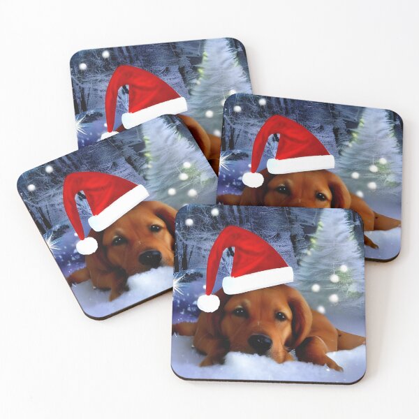Item preview, Cute puppy with christmas hat designed and sold by The Love Quill.