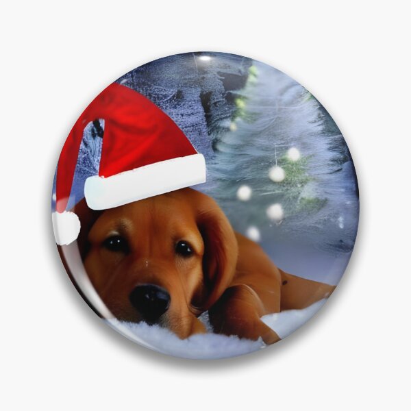 Item preview, Cute puppy with christmas hat designed and sold by The Love Quill.