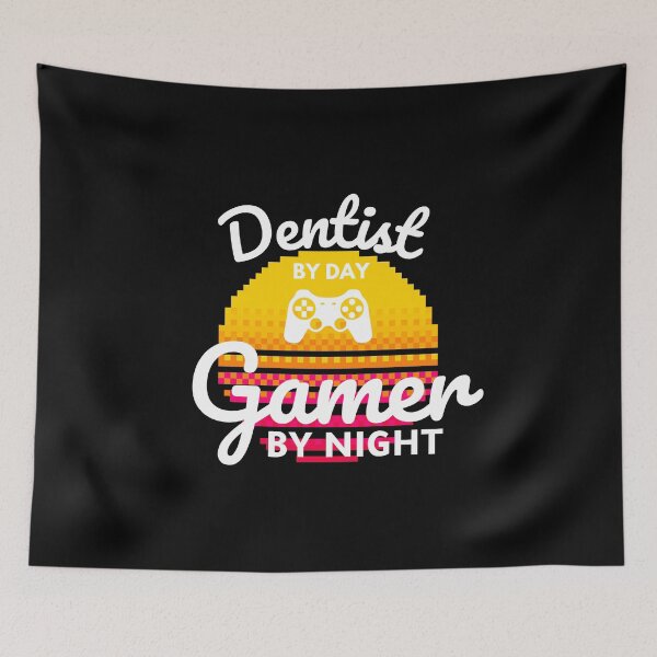 Item preview, Dentist by day Gamer by night designed and sold by 5thseason-shop.