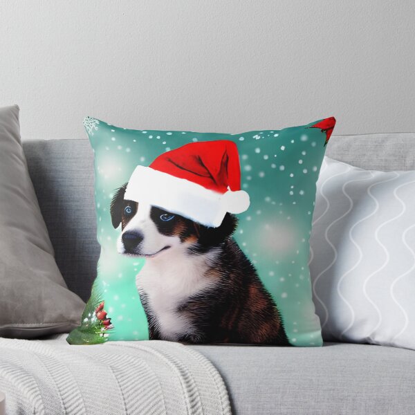 Item preview, Cute puppy with christmas hat designed and sold by The Love Quill.