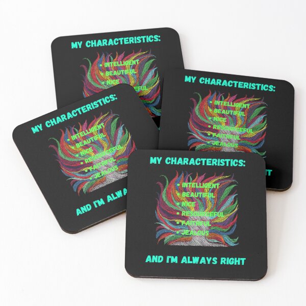 Item preview, My characteristics. Every woman knows what she is. designed and sold by ConradoBullhead.