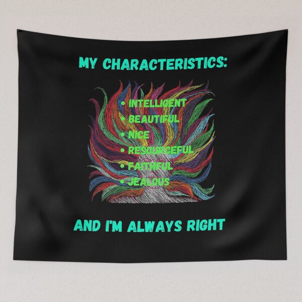Item preview, My characteristics. Every woman knows what she is. designed and sold by ConradoBullhead.