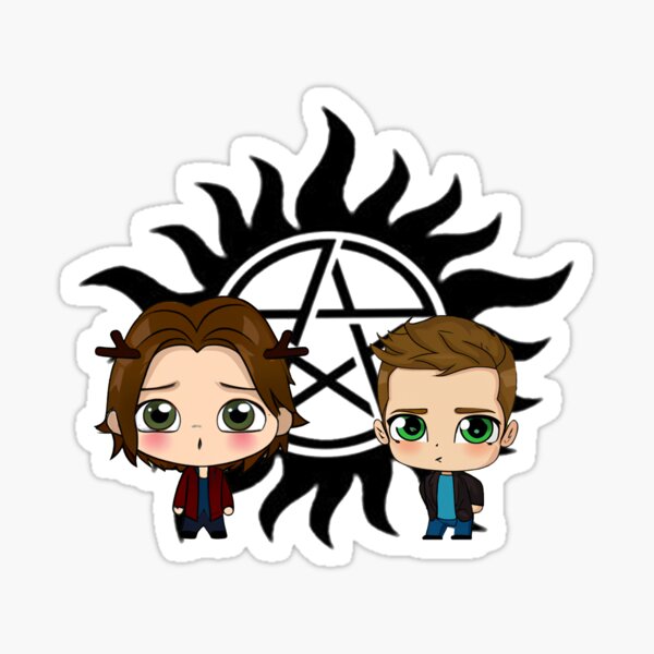 SPN Brothers Sticker for Sale by Angeleyz4ever