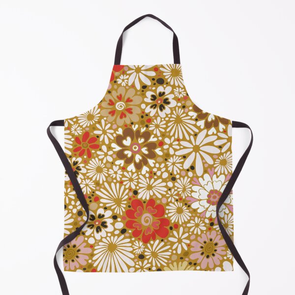 Item preview, Retro floral pattern 70s groovy designed and sold by ReneMagritteArt.