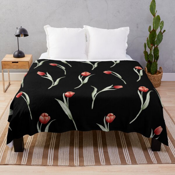 Item preview, Beautiful Red Tulip Flowers Floral Illustration Pattern. designed and sold by PlantKind.