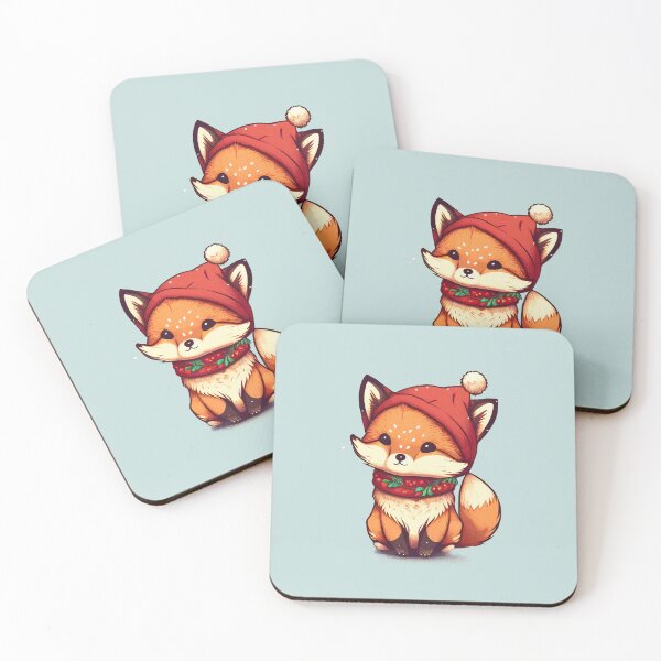 Item preview, Kawaii Christmas Fox designed and sold by Bratak.