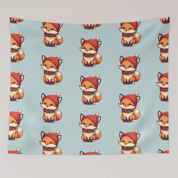 Item preview, Kawaii Christmas Fox designed and sold by Bratak.