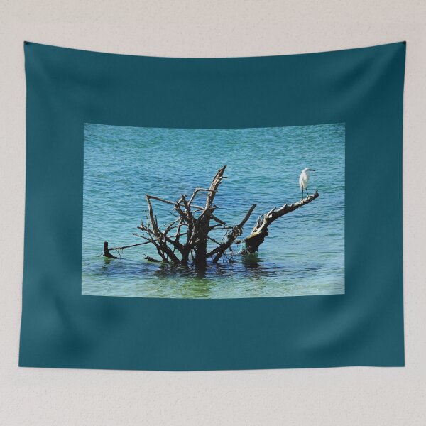 Item preview, Snowy Perched On Driftwood designed and sold by Debbie Oppermann.