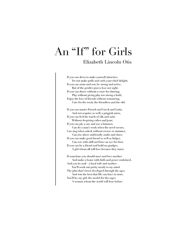 An If for Girls by Elizabeth Lincoln Otis