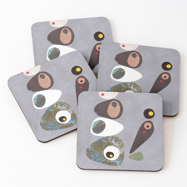 Item preview, Simple shapes grey abstract retro designed and sold by bearoberts.