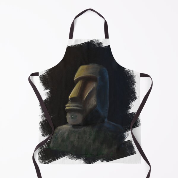 Item preview, Easter Island Moai digital painting designed and sold by jishnusnair.