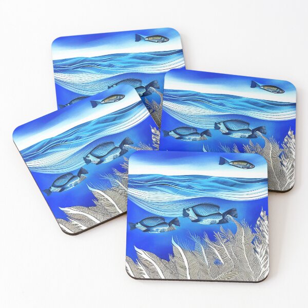 Item preview, Blue Fish Flying and Seaweed Swimming  designed and sold by deniselynnimage.