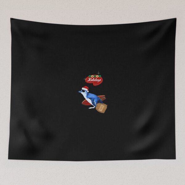 Item preview, Happy Holiday Surfer Penguin (fondo negro) designed and sold by SBPenguins.