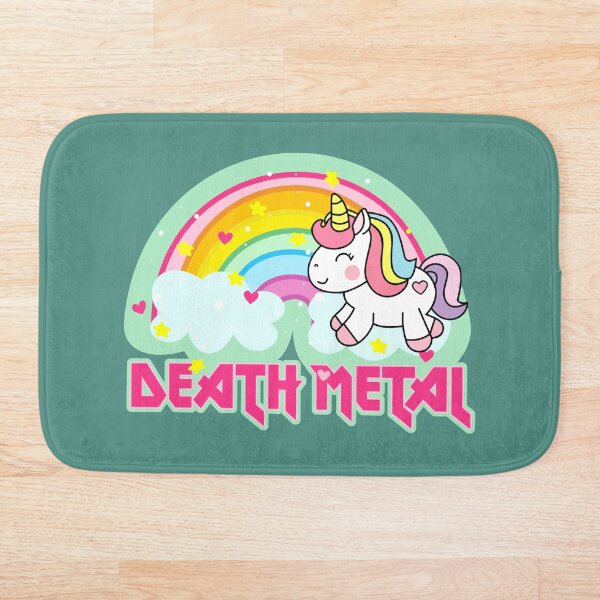 Item preview, Death Metal rainbow unicorn designed and sold by SolidEarthArt.
