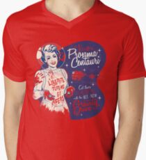 Du brauchst keine Augen zu sehen T-Shirt mit V-Ausschnitt