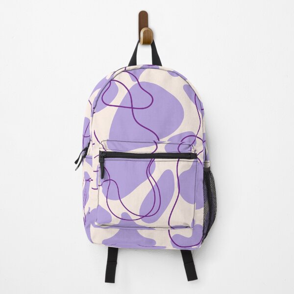 Item preview, Purple School Backpack Puffinka Line #03 designed and sold by puffinka.