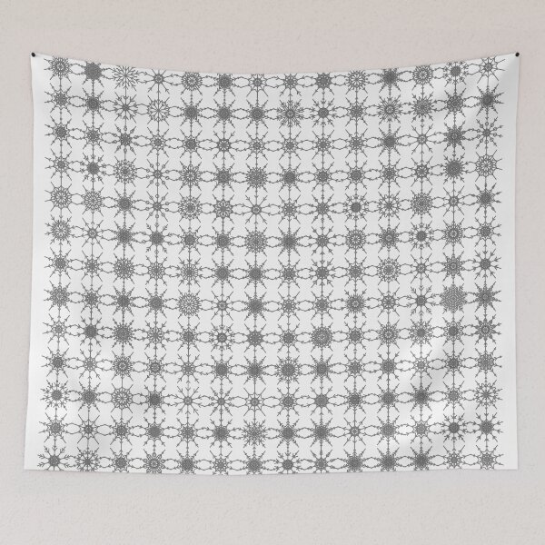 Item preview, Generative Snowflakes 20221202 002 black on white designed and sold by Rupert Russell.