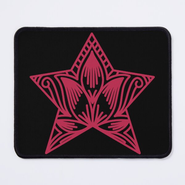 Item preview, Star Mandala Lotus Flower Color of The Year 2023 Viva Magenta designed and sold by ittybittyowl.