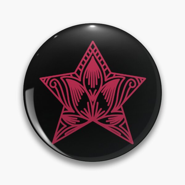 Item preview, Star Mandala Lotus Flower Color of The Year 2023 Viva Magenta designed and sold by ittybittyowl.