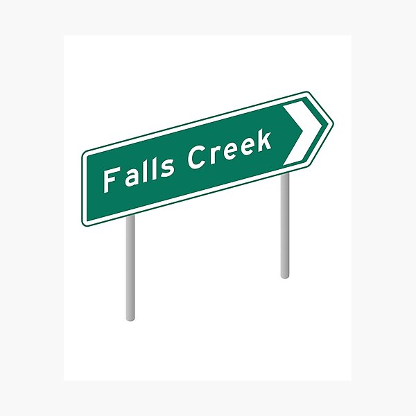 Item preview, Falls Creek designed and sold by WordsMaps.