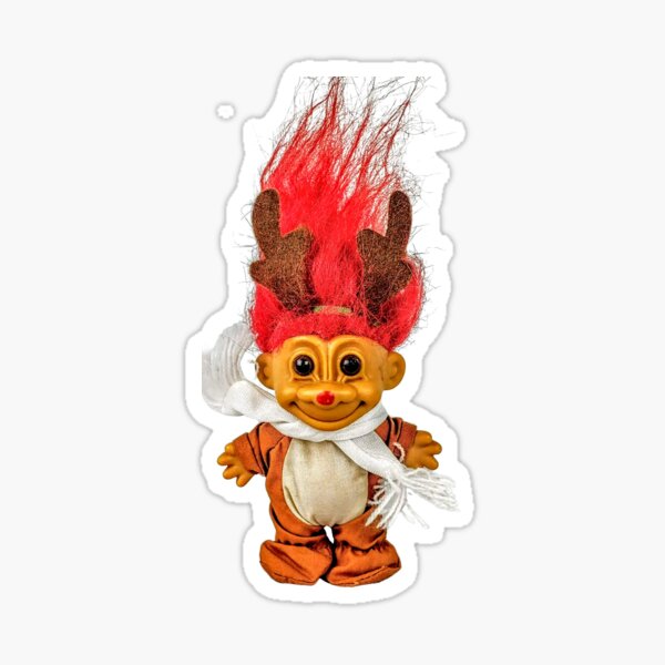 goblin demon devil clown troll ork ugly big lips m' Sticker