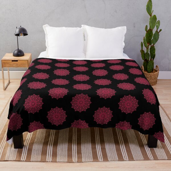Item preview, Flower Mandala Color of The Year 2023 Viva Magenta designed and sold by ittybittyowl.