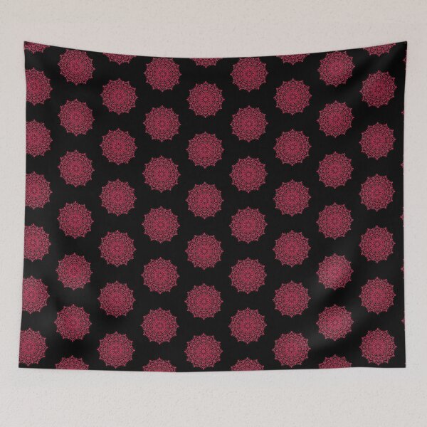 Item preview, Flower Mandala Color of The Year 2023 Viva Magenta designed and sold by ittybittyowl.