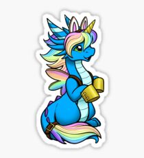 Dragon in Unicorn Disquise Sticker
