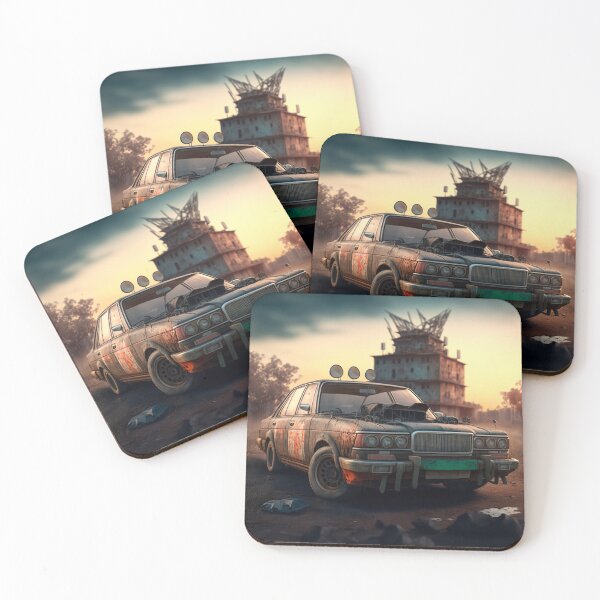 Item preview, An old car in the post-apocalypse designed and sold by GalinaNe.