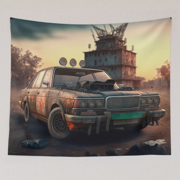Item preview, An old car in the post-apocalypse designed and sold by GalinaNe.