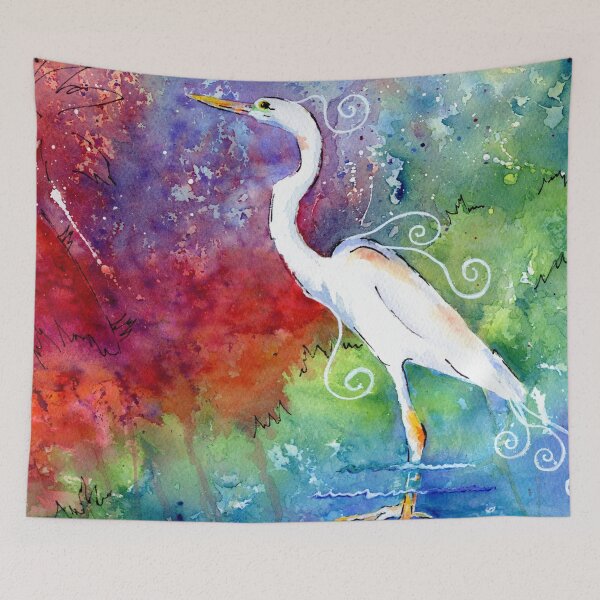 Item preview, White Egret Whimsy designed and sold by LINDA EADER.