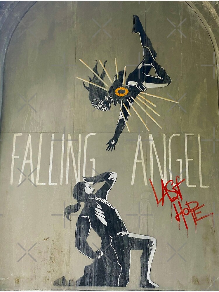 "Warrior Nun Falling Angel Last Hope Adriel and Ava Wall Art Graffiti" Photographic Print for