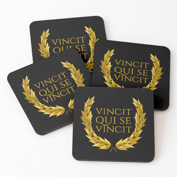 Item preview, Classical Latin Quote - Vincit Qui Se Vincit - Motivational designed and sold by Styrman.