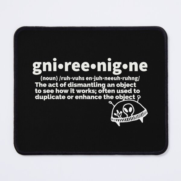 Item preview, Reverse Engineering, Funny Engineer, Funny UFO, Funny UAP, Engineer gift designed and sold by RisingFrequency.
