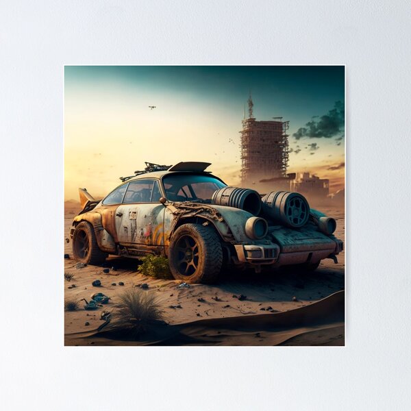 Item preview, Porsche in the post-apocalypse. designed and sold by GalinaNe.