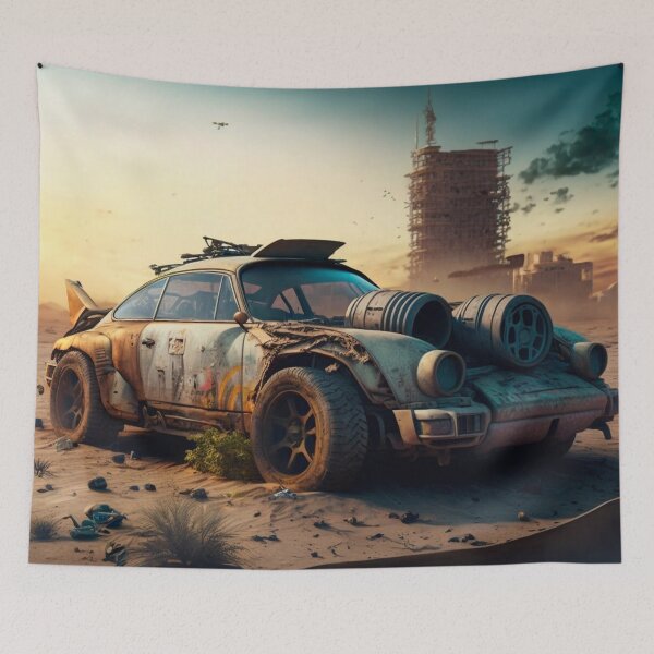Item preview, Porsche in the post-apocalypse. designed and sold by GalinaNe.