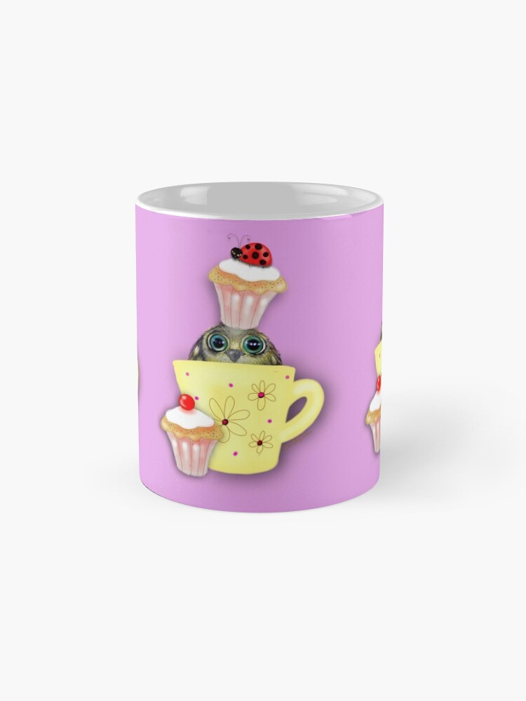 Alternate view of Happy Birthday Bird in a Teacup Mug