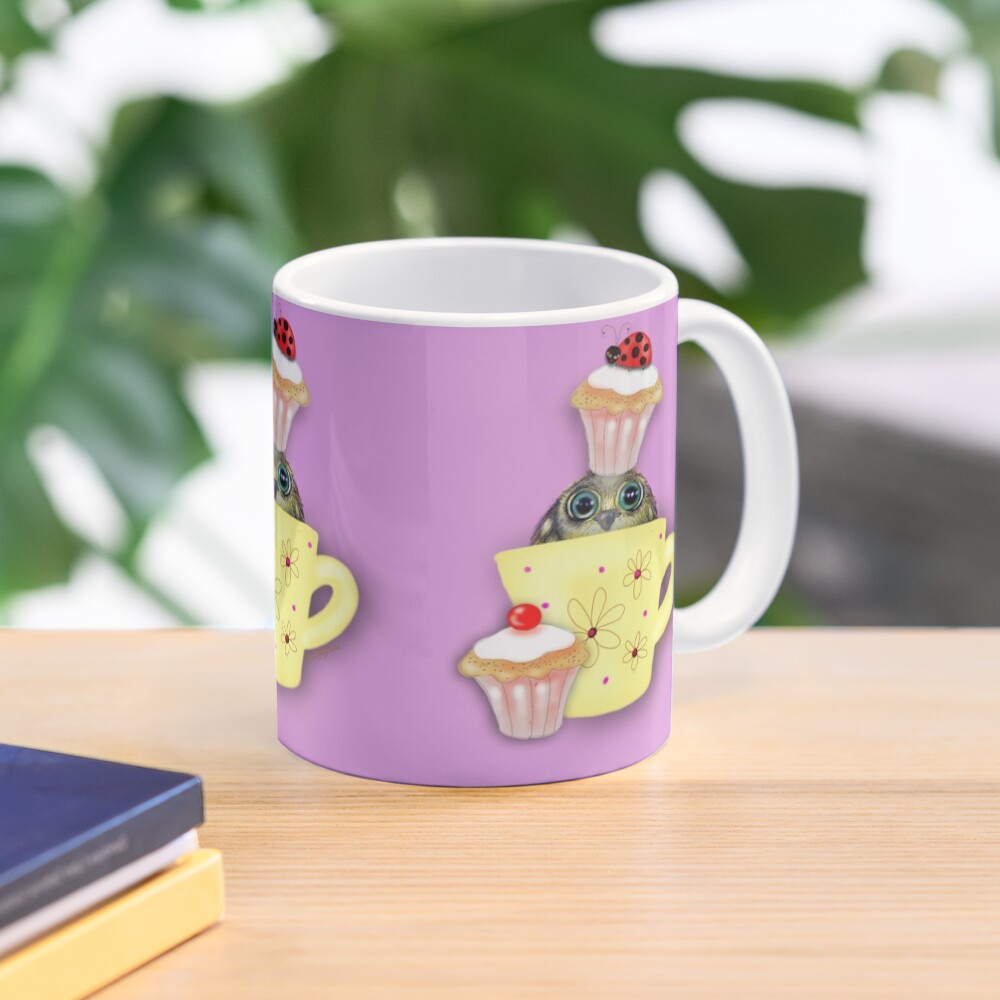 Happy Birthday Bird in a Teacup Mug