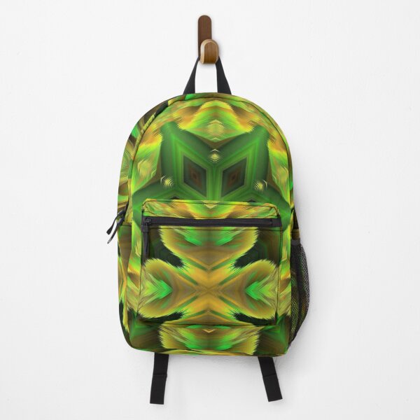 Item preview, bright star shaped floral fantasy in shades of bright green colours designed and sold by mister-john.