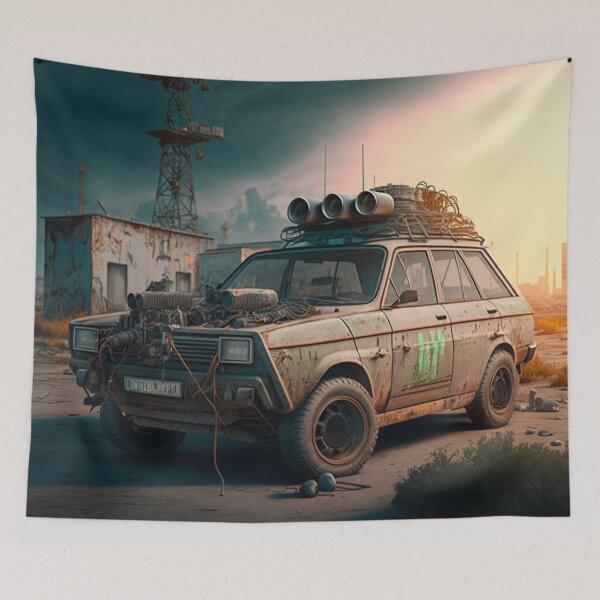 Item preview, An old car in the post-apocalypse. designed and sold by GalinaNe.