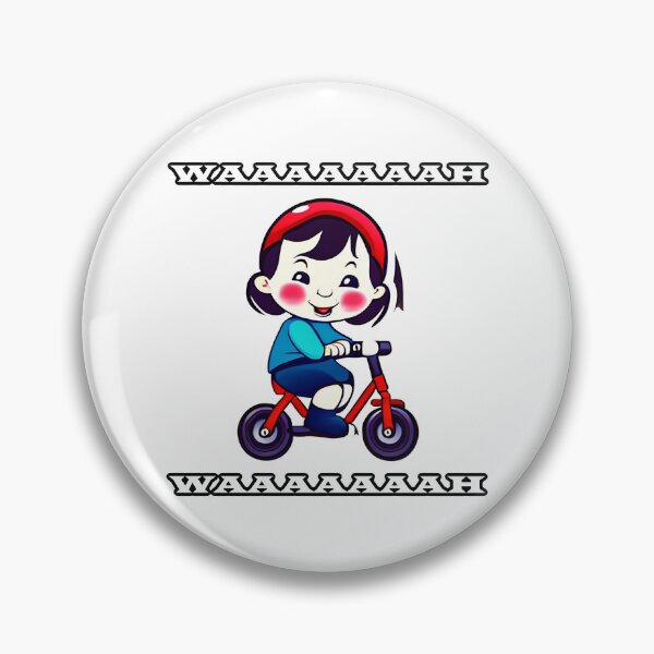 Item preview, WAAAH WAAAH Girl on bike designed and sold by PNINU.