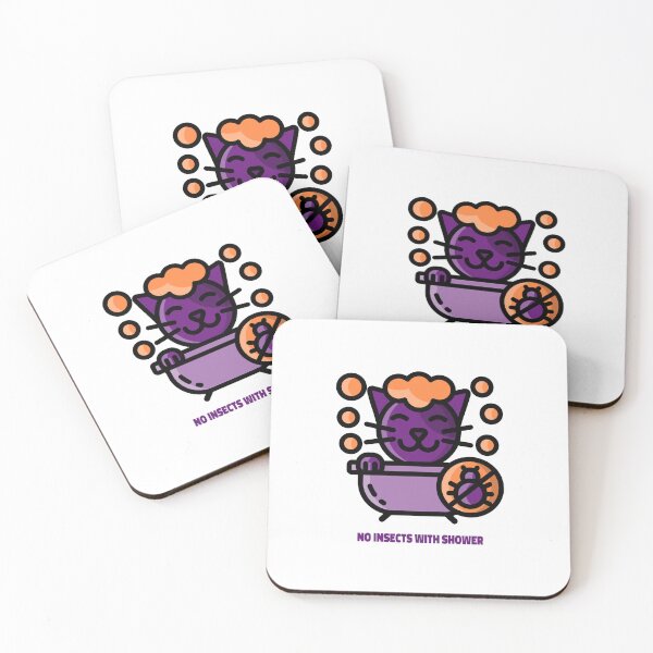 Item preview, Design for the cat that takes a shower and cleans itself from insects designed and sold by MinimalMuse Designs.