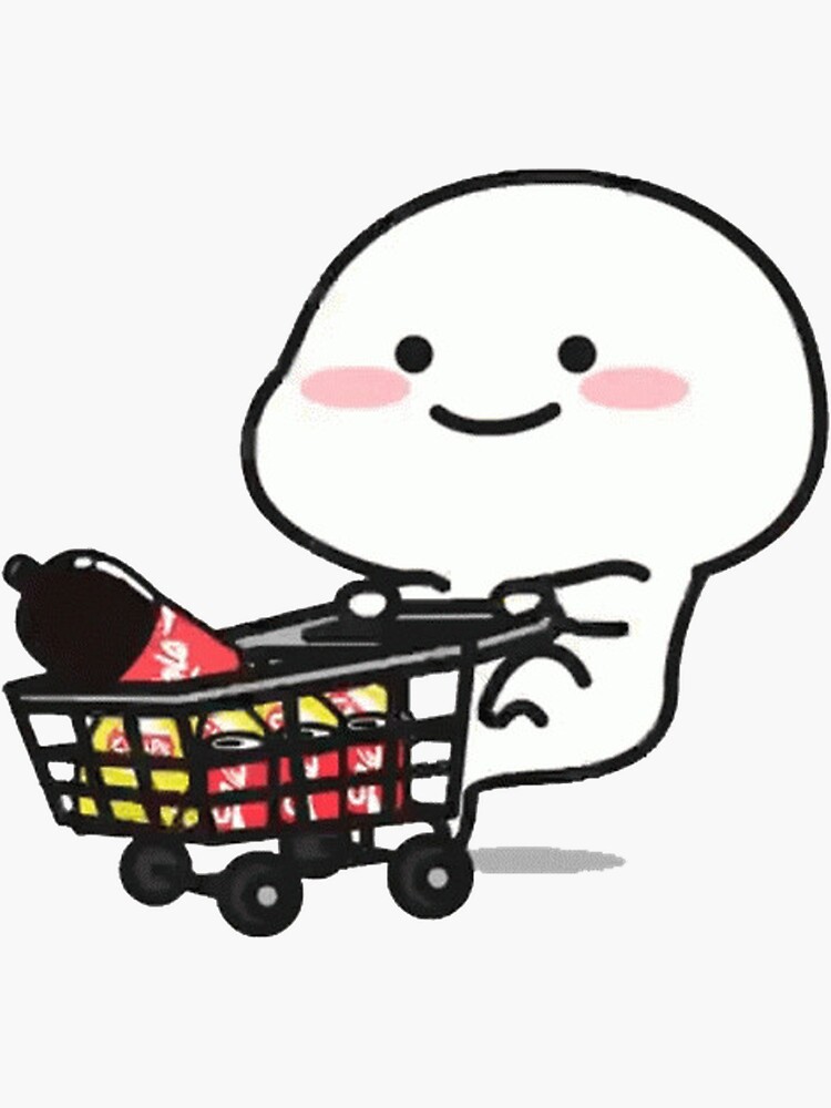 "Pentol Go Shopping For Soft Drink" Sticker for Sale by malconerh