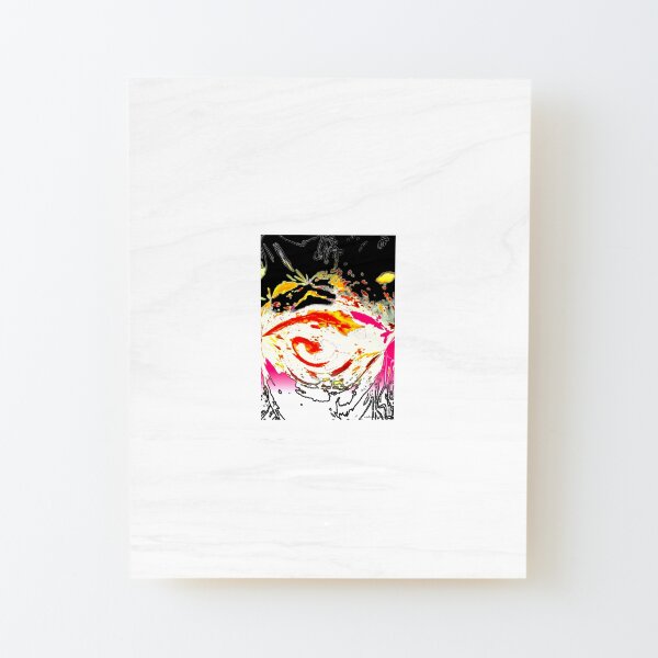 Spacial warp abstract Wood Mounted Print