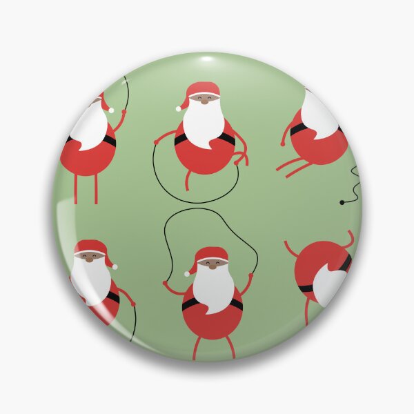 Item preview, Rope skipping Santa designed and sold by YouSeeLucy.